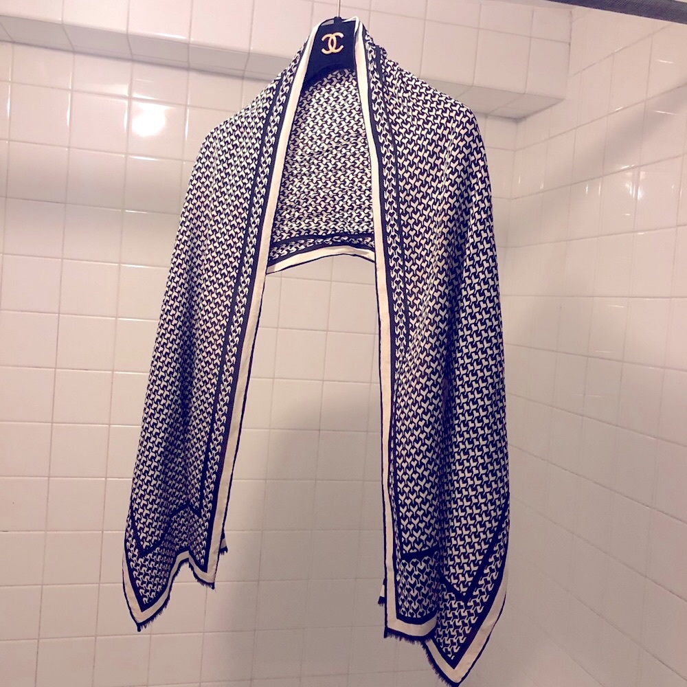 Vintage YSL silk scarf